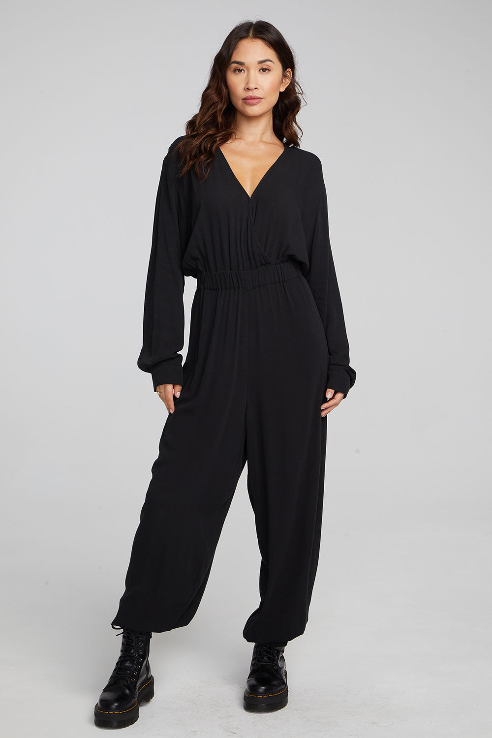 Colette Shadow Black Jumpsuit WOMENS chaserbrand