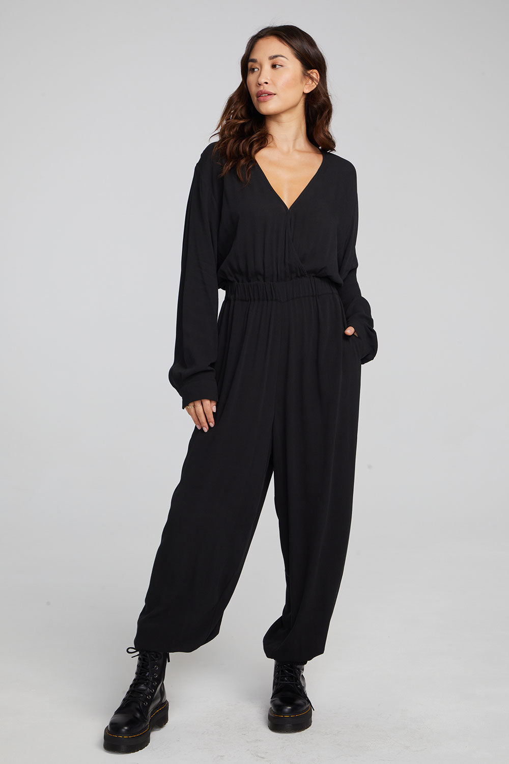 Colette Shadow Black Jumpsuit WOMENS chaserbrand