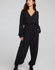 Colette Shadow Black Jumpsuit WOMENS chaserbrand