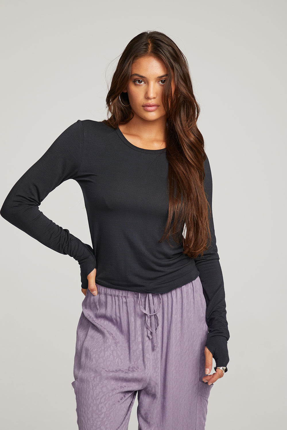 Moonlight Licorice Long Sleeve WOMENS chaserbrand