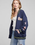 David Bowie Plaid Bolt Bomber Jacket WOMENS chaserbrand
