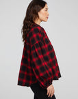 Lola Sunset Plaid Blouse WOMENS chaserbrand