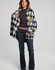 AC/DC High Voltage Flannel Button Down WOMENS chaserbrand