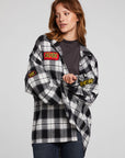 AC/DC High Voltage Flannel Button Down WOMENS chaserbrand