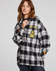 AC/DC High Voltage Flannel Button Down WOMENS chaserbrand