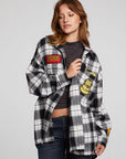 AC/DC High Voltage Flannel Button Down WOMENS chaserbrand