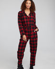 Lexi Sunset Plaid Jumpsuit WOMENS chaserbrand