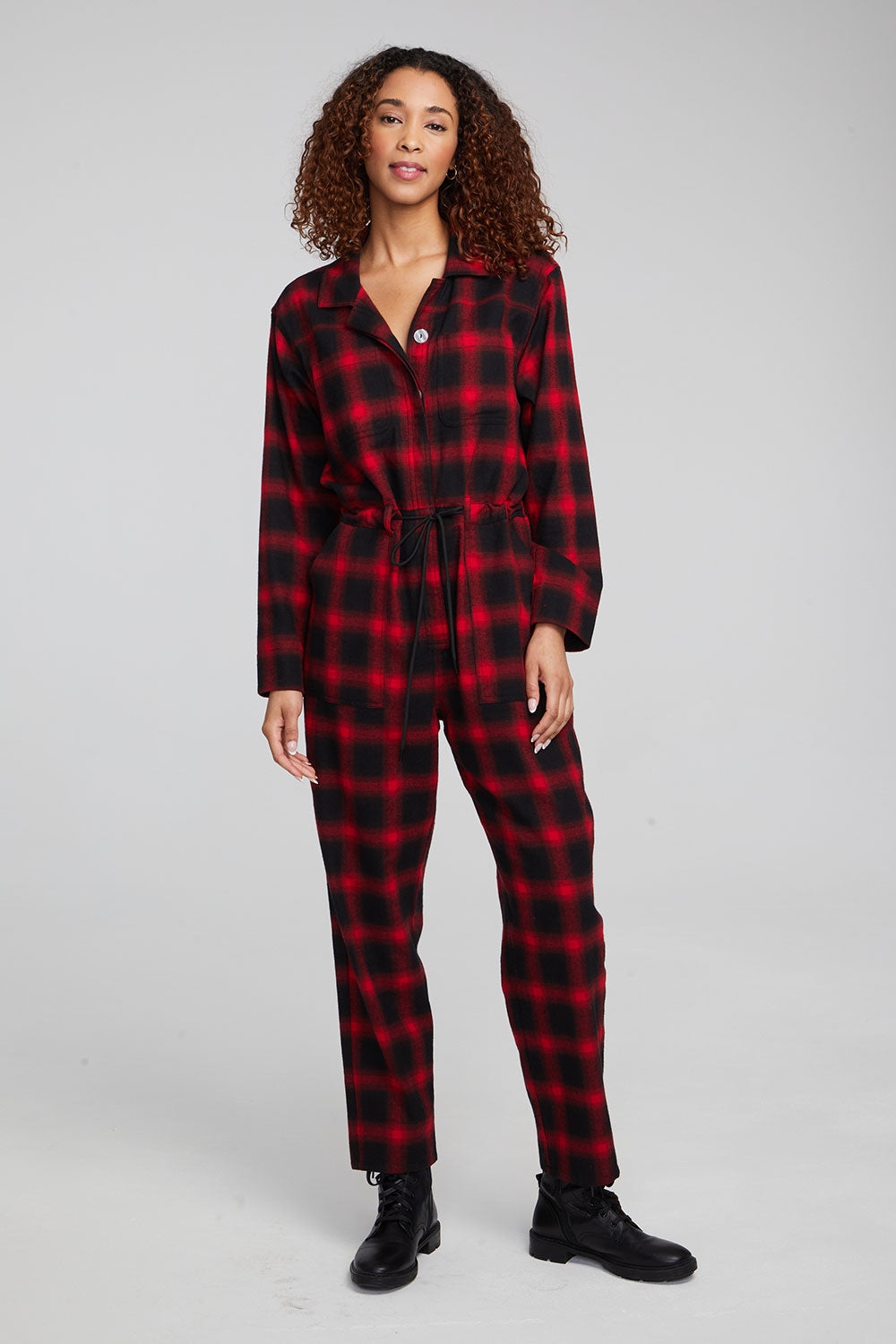 Lexi Sunset Plaid Jumpsuit WOMENS chaserbrand