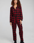 Lexi Sunset Plaid Jumpsuit WOMENS chaserbrand