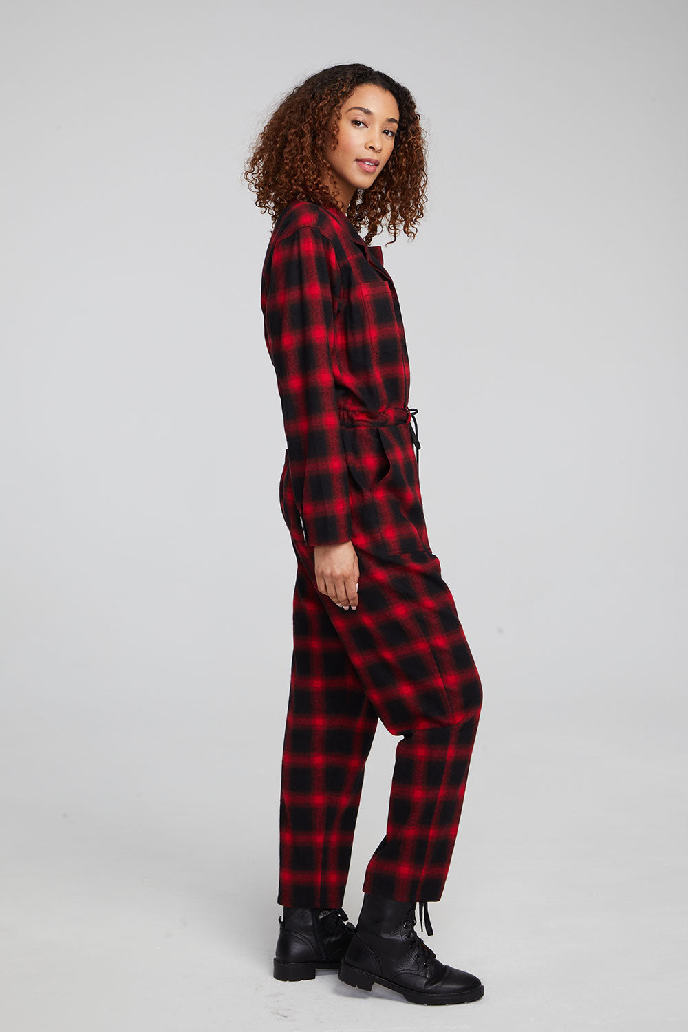 Lexi Sunset Plaid Jumpsuit WOMENS chaserbrand