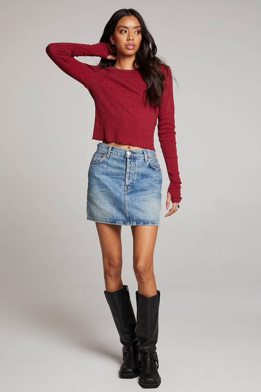 Moonlight Blood Red Long Sleeve WOMENS chaserbrand
