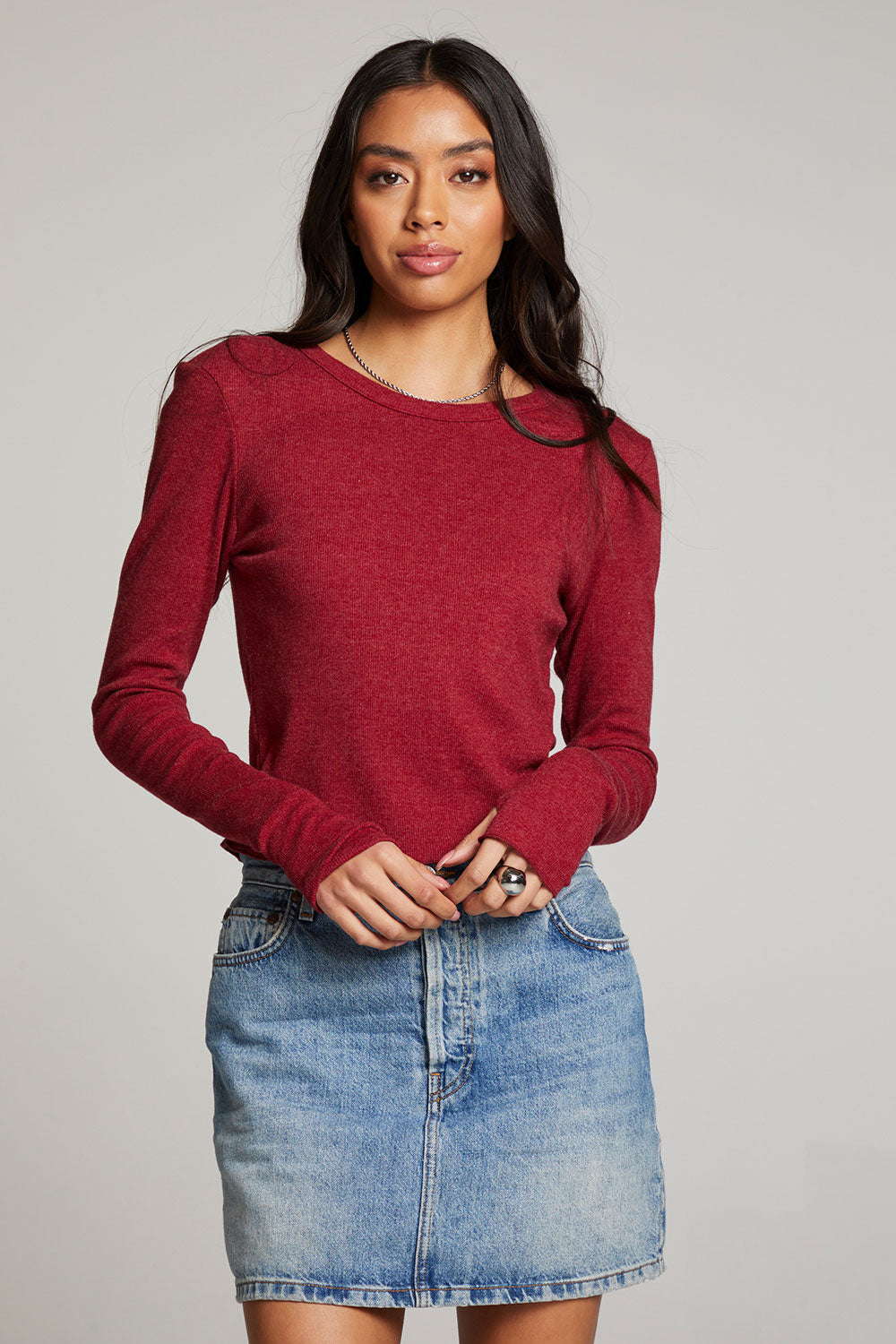 Moonlight Blood Red Long Sleeve WOMENS chaserbrand