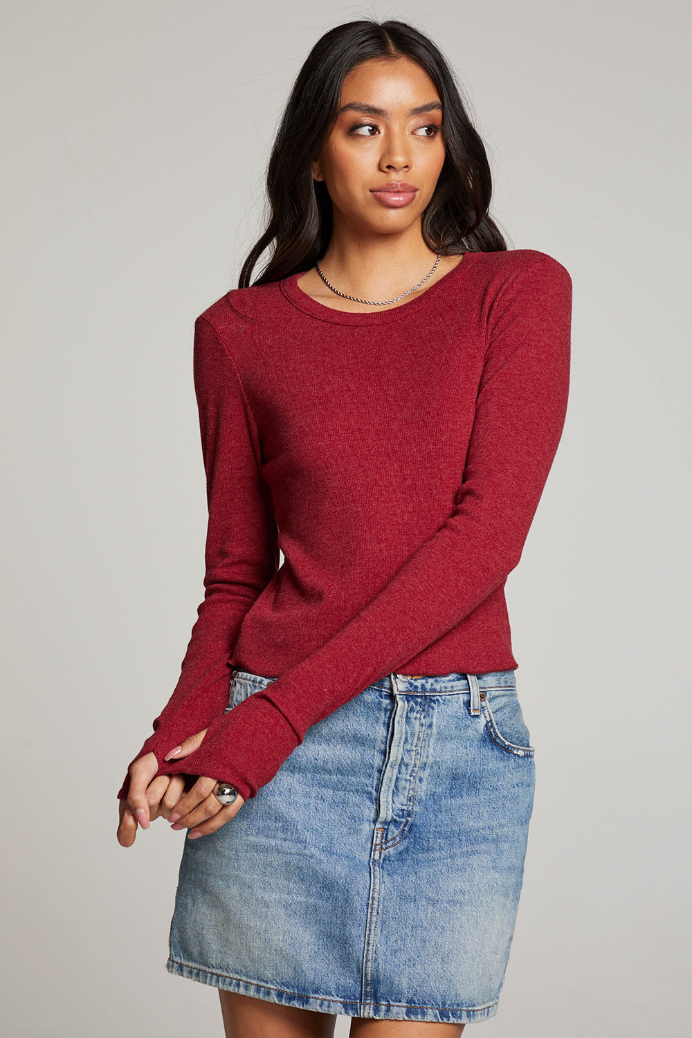 Moonlight Blood Red Long Sleeve WOMENS chaserbrand