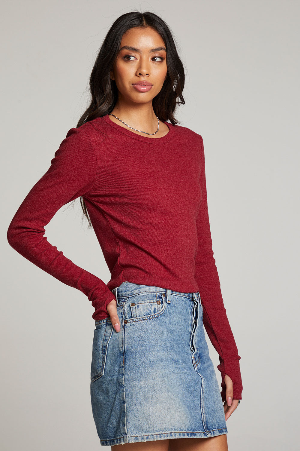 Moonlight Blood Red Long Sleeve WOMENS chaserbrand