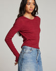 Moonlight Blood Red Long Sleeve WOMENS chaserbrand