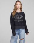 CBGB Studded Logo Long Sleeve WOMENS chaserbrand