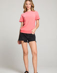 Cheyenne Electric Coral Pullover Tee WOMENS chaserbrand