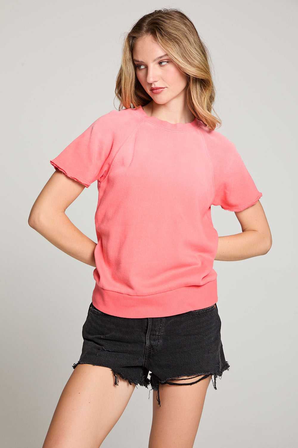 Cheyenne Electric Coral Pullover Tee WOMENS chaserbrand