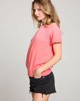 Cheyenne Electric Coral Pullover Tee WOMENS chaserbrand