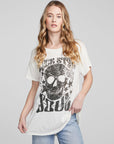 Skull And Flowers Tee WOMENS chaserbrand