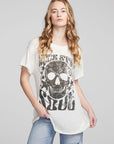 Skull And Flowers Tee WOMENS chaserbrand
