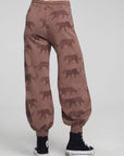 Allover Leopards Fleece Joggers WOMENS chaserbrand