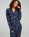 Cali All Over Icons Henley Top WOMENS chaserbrand