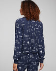 Cali All Over Icons Henley Top WOMENS chaserbrand