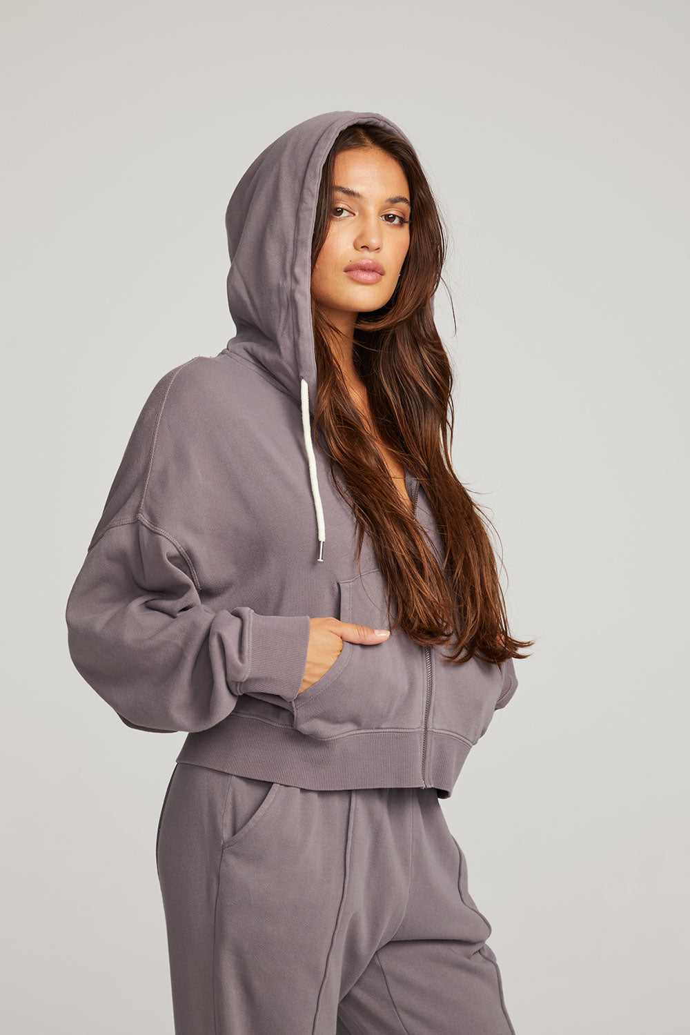 Abilene Purple Sage Zip Up Hoodie WOMENS chaserbrand