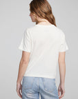 Wine Short Sleeve Embroidery Tee WOMENS chaserbrand
