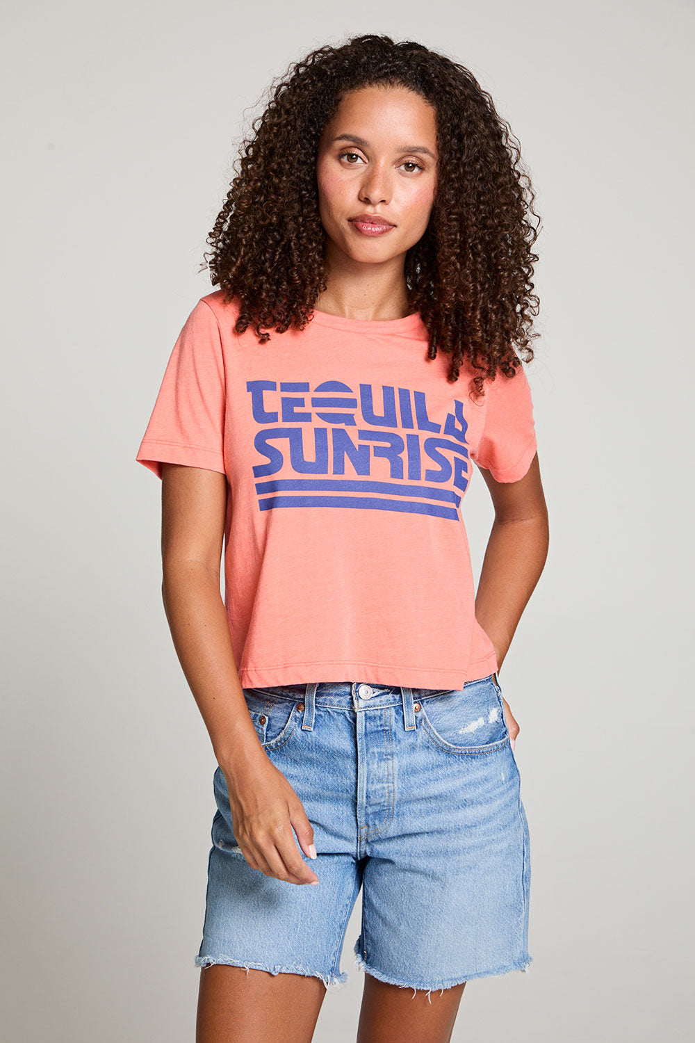 Tequila Sunrise Embroidery Tee WOMENS chaserbrand