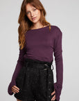 Nyla Plum Perfect Blouse WOMENS chaserbrand