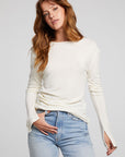Nyla Starry White Blouse WOMENS chaserbrand