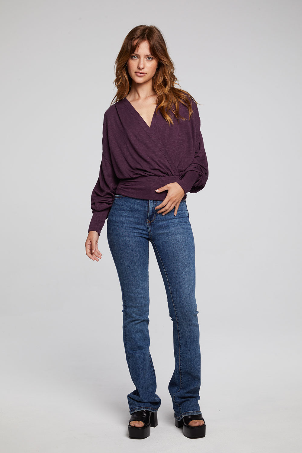 City Plum Perfect Blouse WOMENS chaserbrand