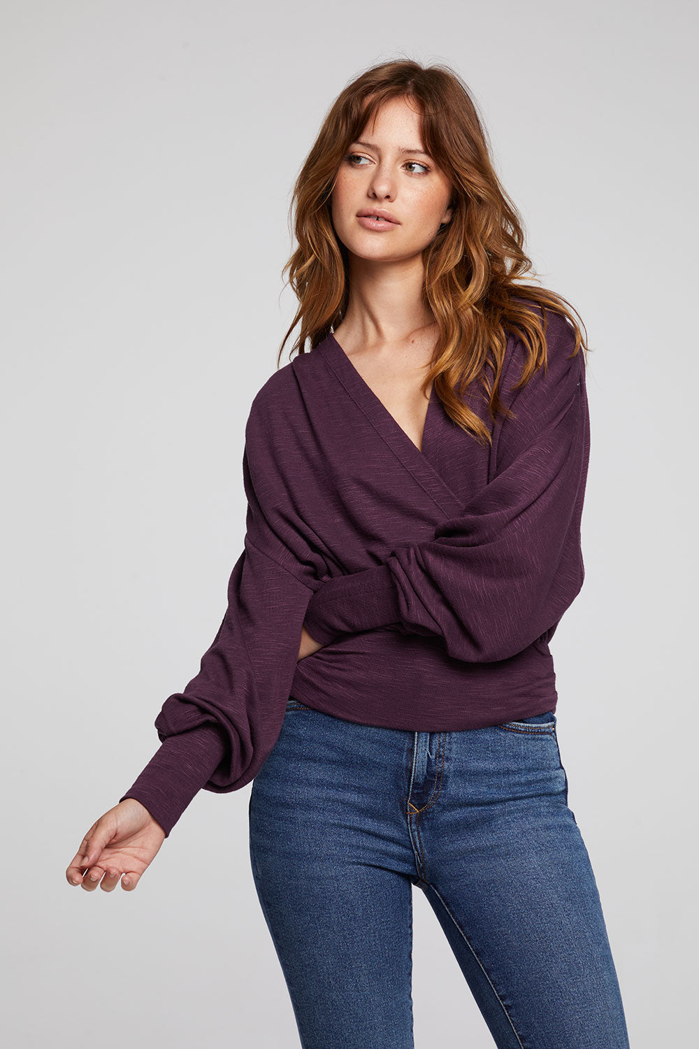 City Plum Perfect Blouse WOMENS chaserbrand