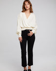 City Starry White Blouse WOMENS chaserbrand