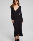 Harmony Licorice Midi Dress WOMENS chaserbrand
