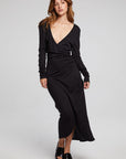Harmony Licorice Midi Dress WOMENS chaserbrand
