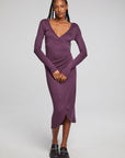 Harmony Plum Perfect Midi Dress WOMENS chaserbrand