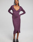 Harmony Plum Perfect Midi Dress WOMENS chaserbrand