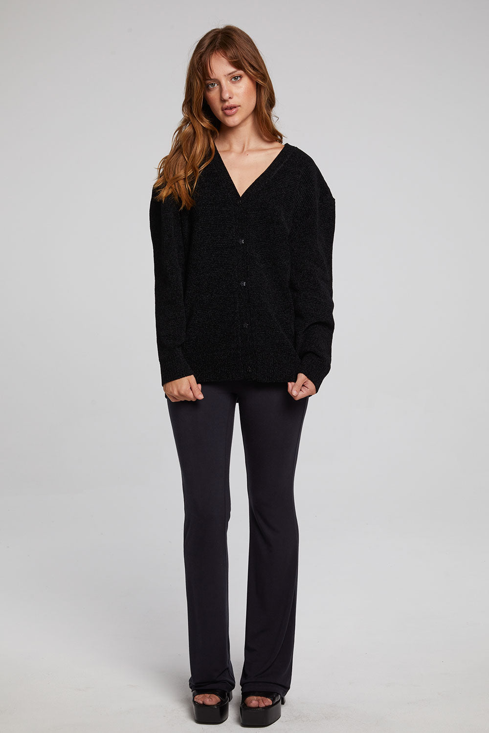 Fairfax Licorice Cardigan WOMENS chaserbrand