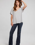 Hyacinth Heather Grey Tee WOMENS chaserbrand