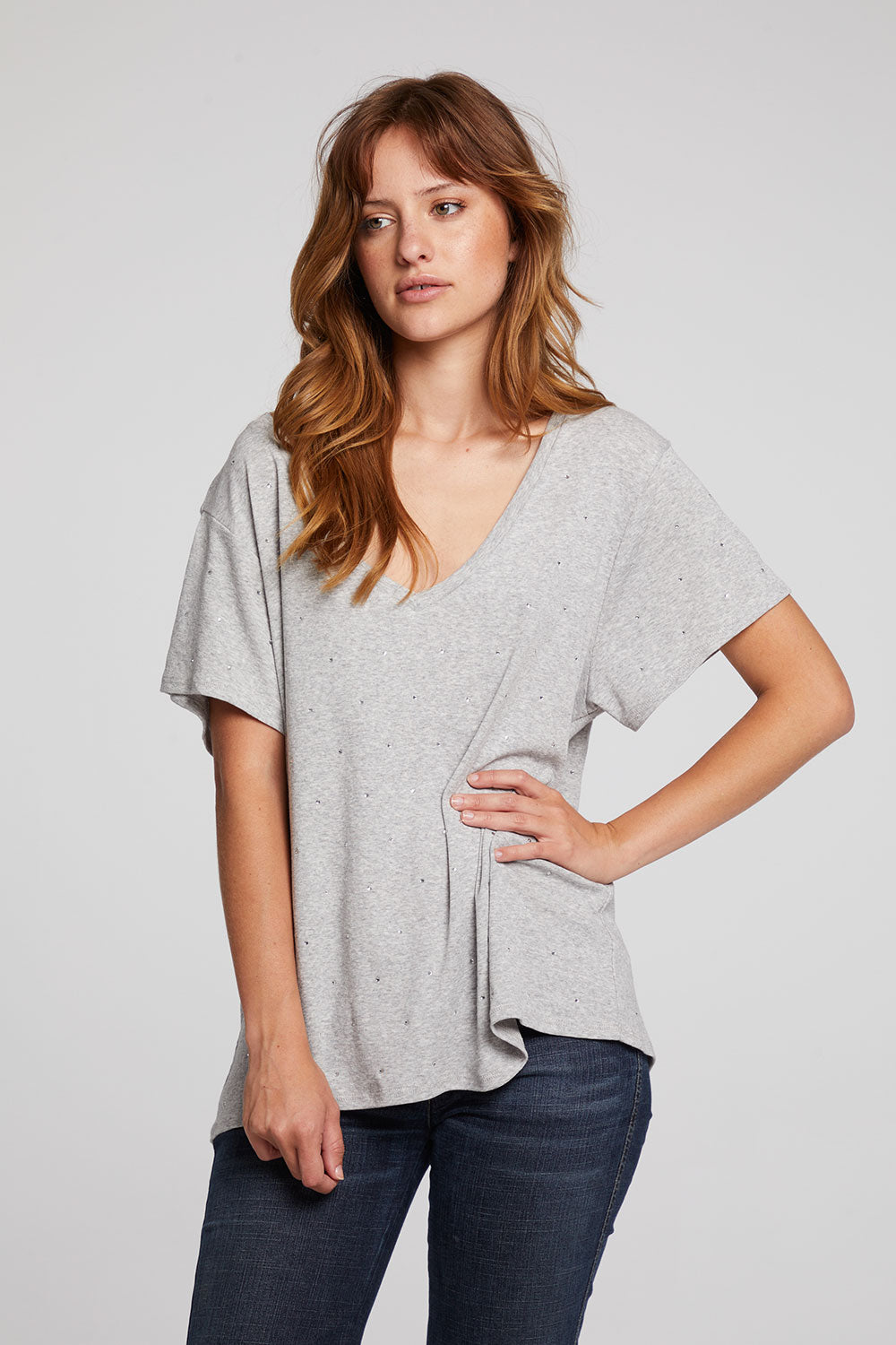 Hyacinth Heather Grey Tee WOMENS chaserbrand