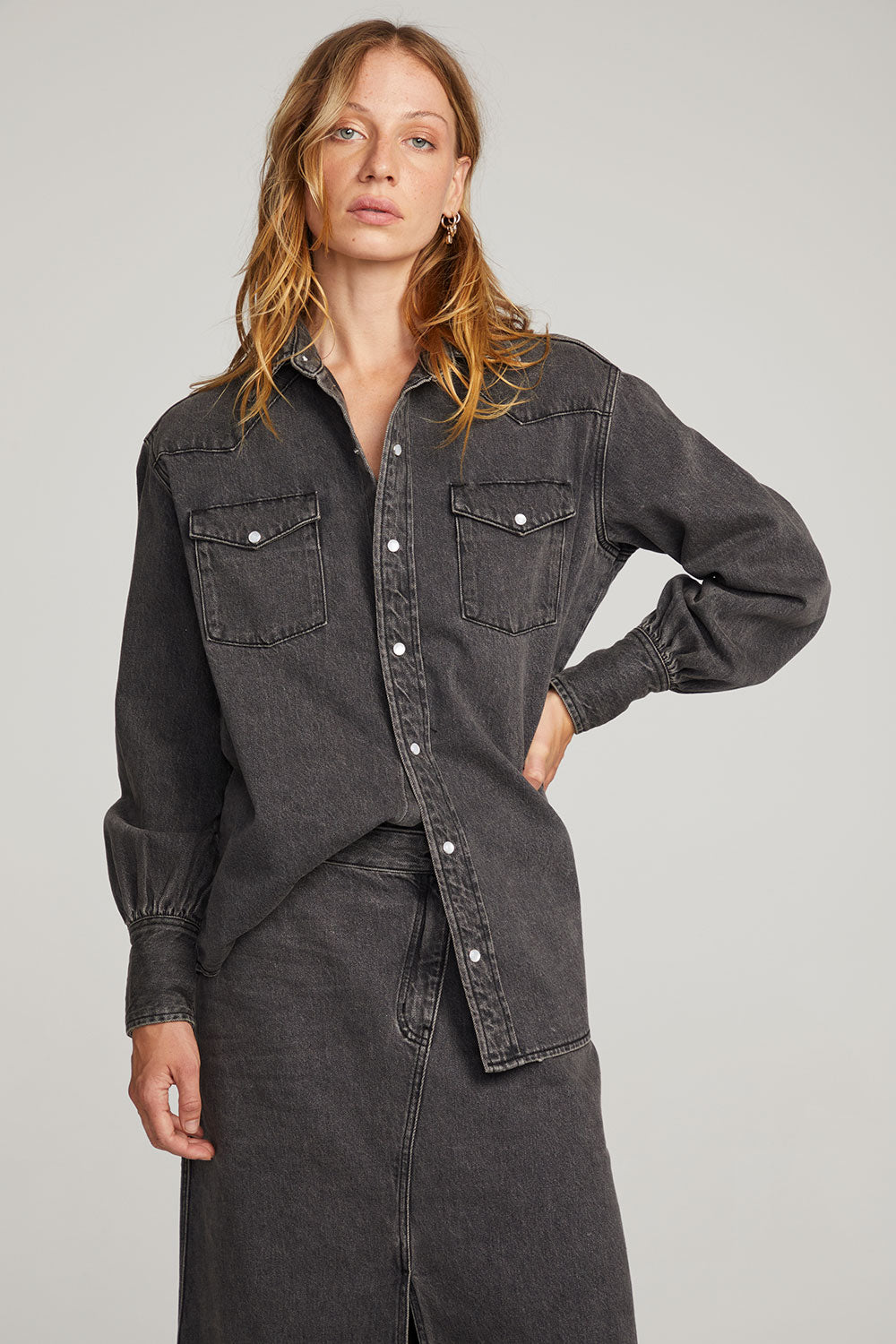 Elk Licorice Button Down WOMENS chaserbrand