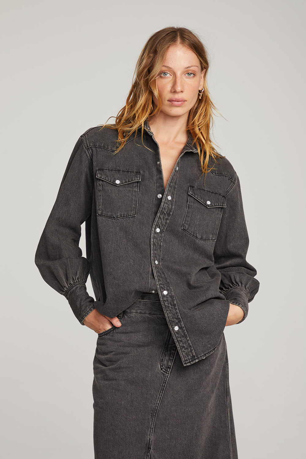 Elk Licorice Button Down WOMENS chaserbrand