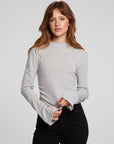Hailey Heather Grey Long Sleeve WOMENS chaserbrand