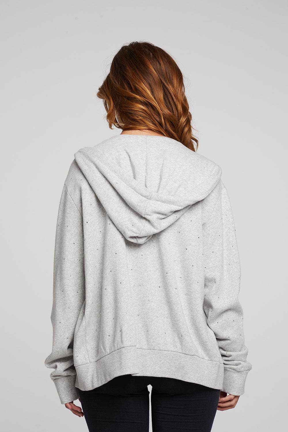 Lex Heather Grey Zip Up Hoodie WOMENS chaserbrand