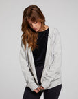 Lex Heather Grey Zip Up Hoodie WOMENS chaserbrand