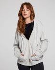 Lex Heather Grey Zip Up Hoodie WOMENS chaserbrand