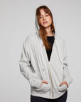 Lex Heather Grey Zip Up Hoodie WOMENS chaserbrand